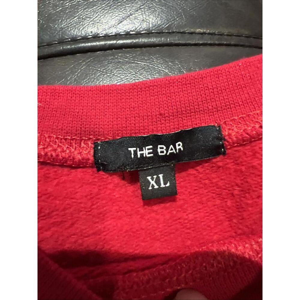XL The Bar Classic RED Sweatshirt crewneck - Picture 4 of 5